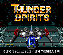 Thunder Spirits (Japan) Title Screen